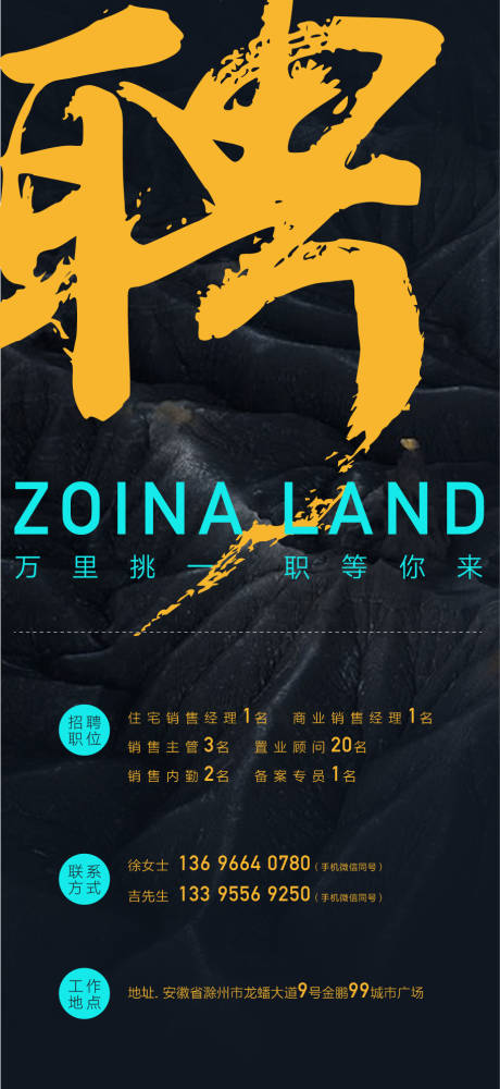 源文件下载【地产招聘海报】编号：17900002331159419