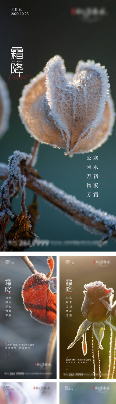 源文件下载【霜降节气海报】编号：17060002311018712