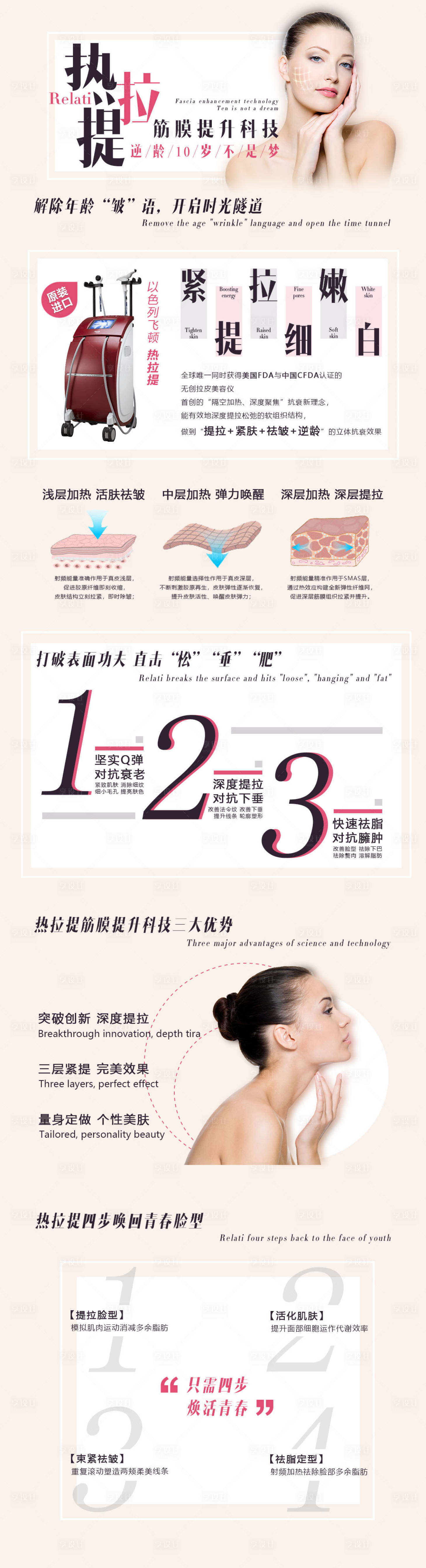 源文件下载【享设计】搜索编号：53250002374166906【医美提拉抗衰项目详情页】