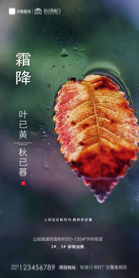 源文件下載【地產霜降海報】編號：14850002192027721