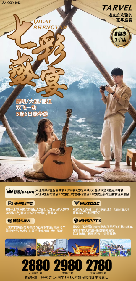 源文件下载【云南旅游海报】编号：71280002204388413