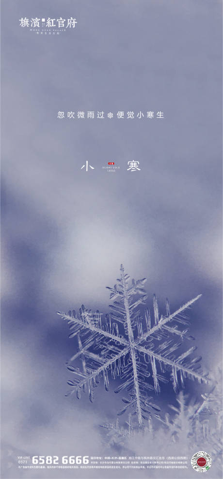 源文件下載【地產質感小寒節氣海報】編號：72610002346731076