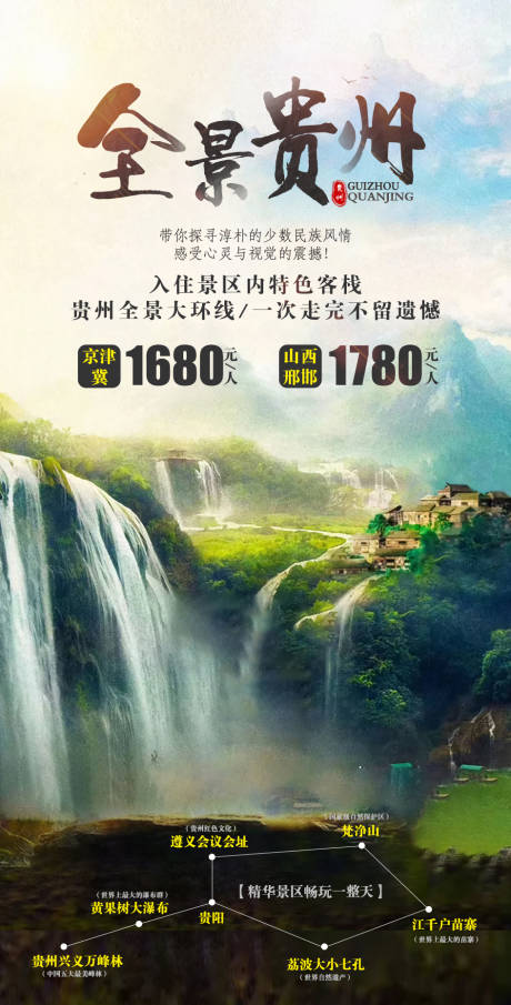 编号：20201014153057322【享设计】源文件下载-全景贵州旅游海报