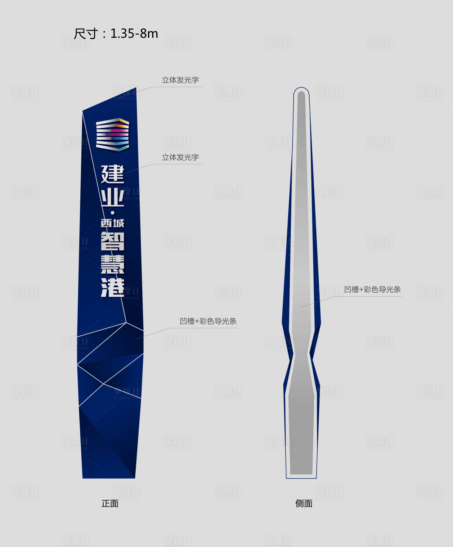 源文件下载【享设计】搜索编号：98830002423301326【地产精神堡垒导视】