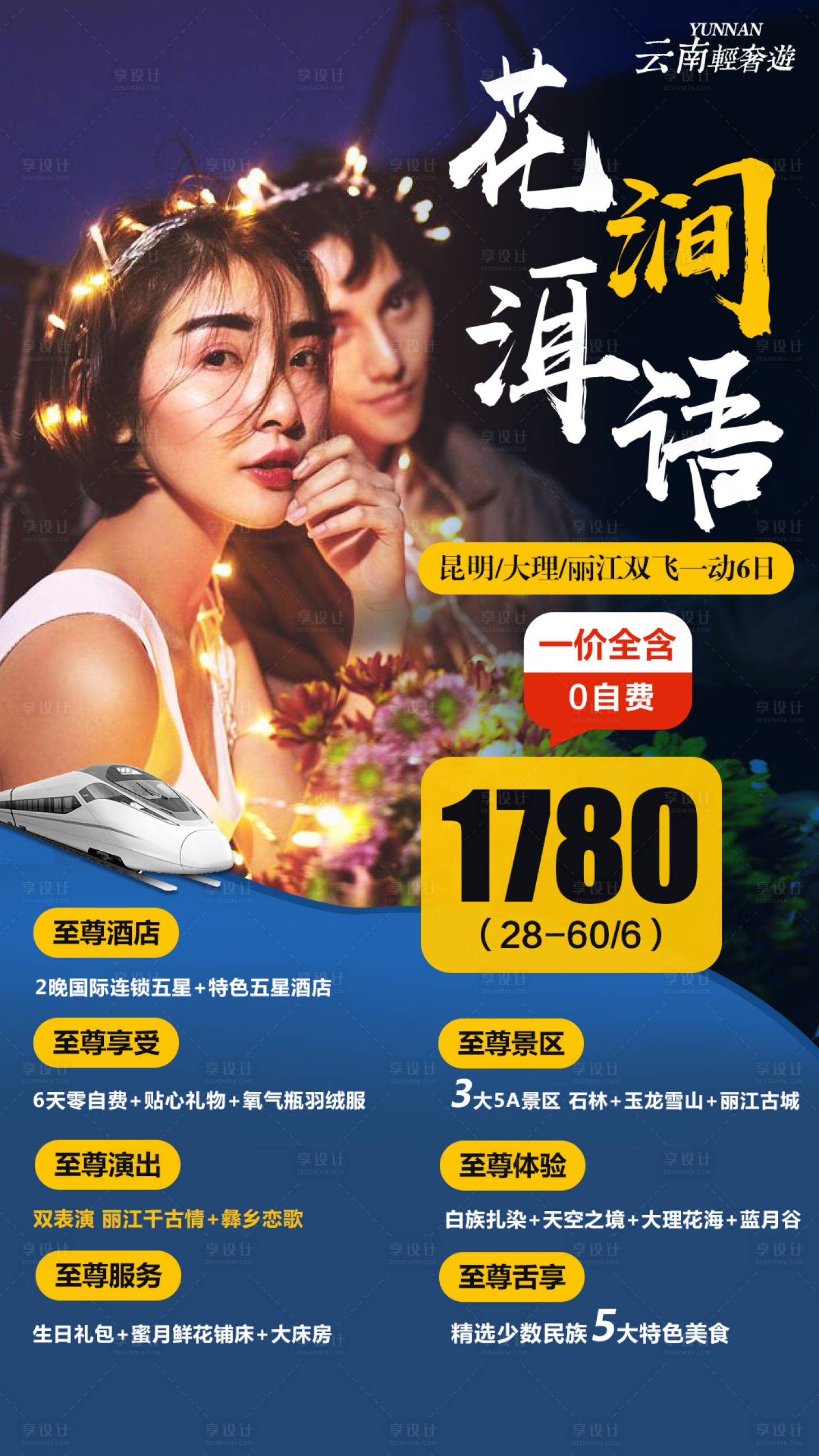 源文件下载【花涧洱语旅游海报】编号：81020002289154463