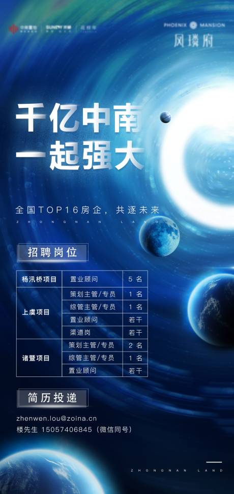 源文件下载【地产招聘海报】编号：53250002189391901