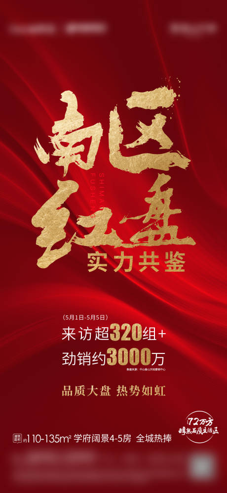源文件下載【享設計】搜索編號：32220002141698875【房地產紅盤紅金熱銷海報】
