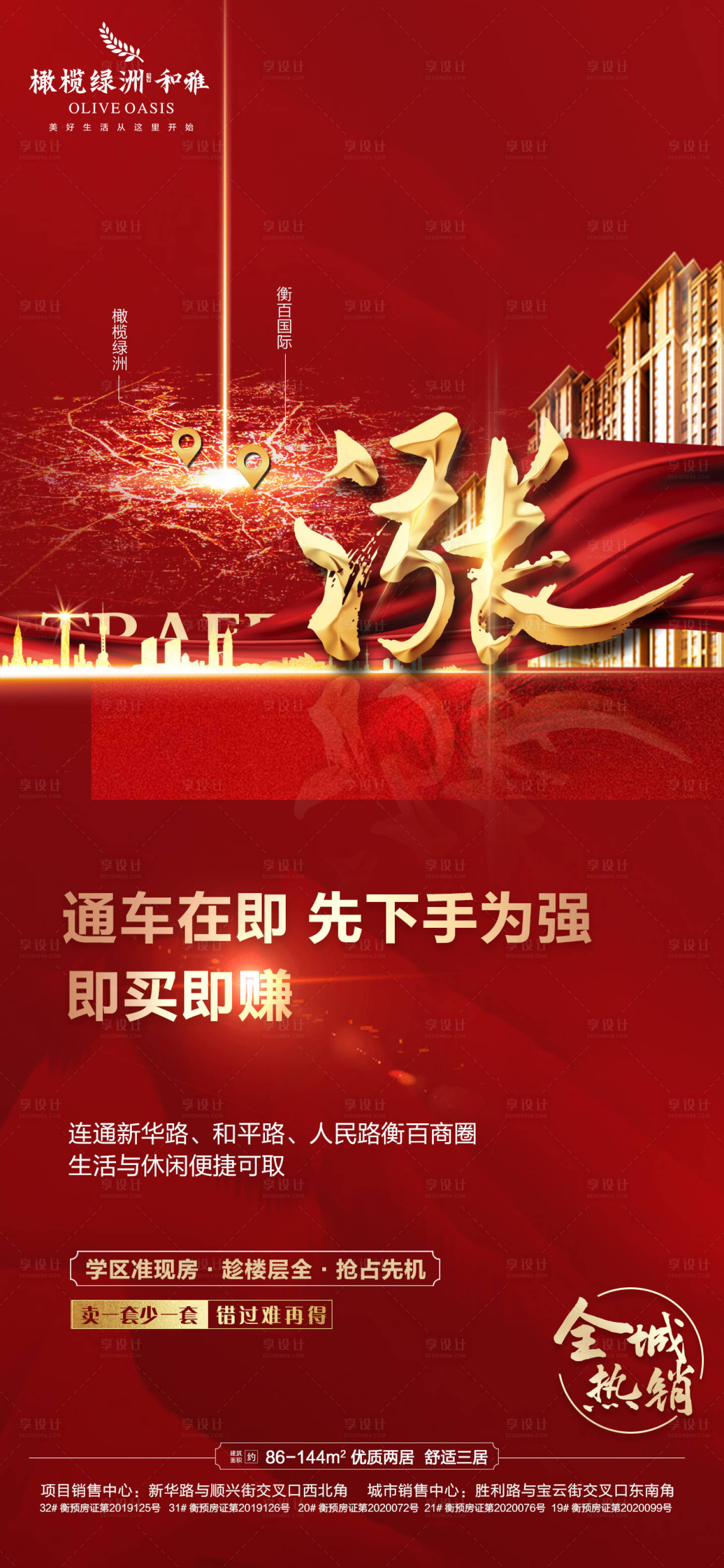 源文件下載【享設計】搜索編號：73900002226145758【地產通車即將漲價海報】