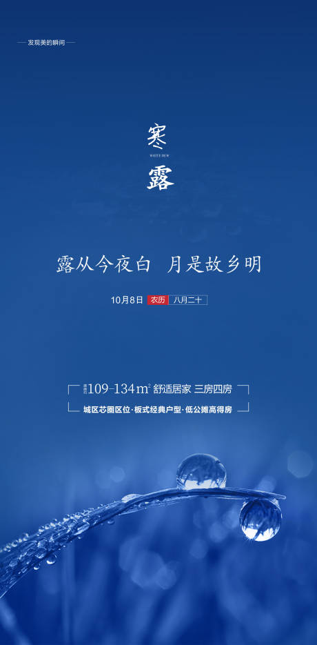 源文件下载【地产节气寒露海报】编号：29340002140395719