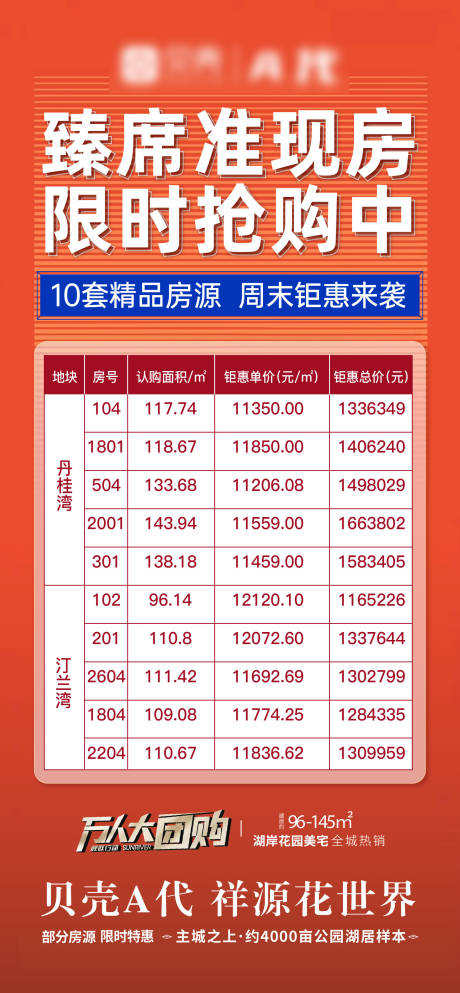 源文件下载【房地产特价房房源海报】编号：89520002251453985