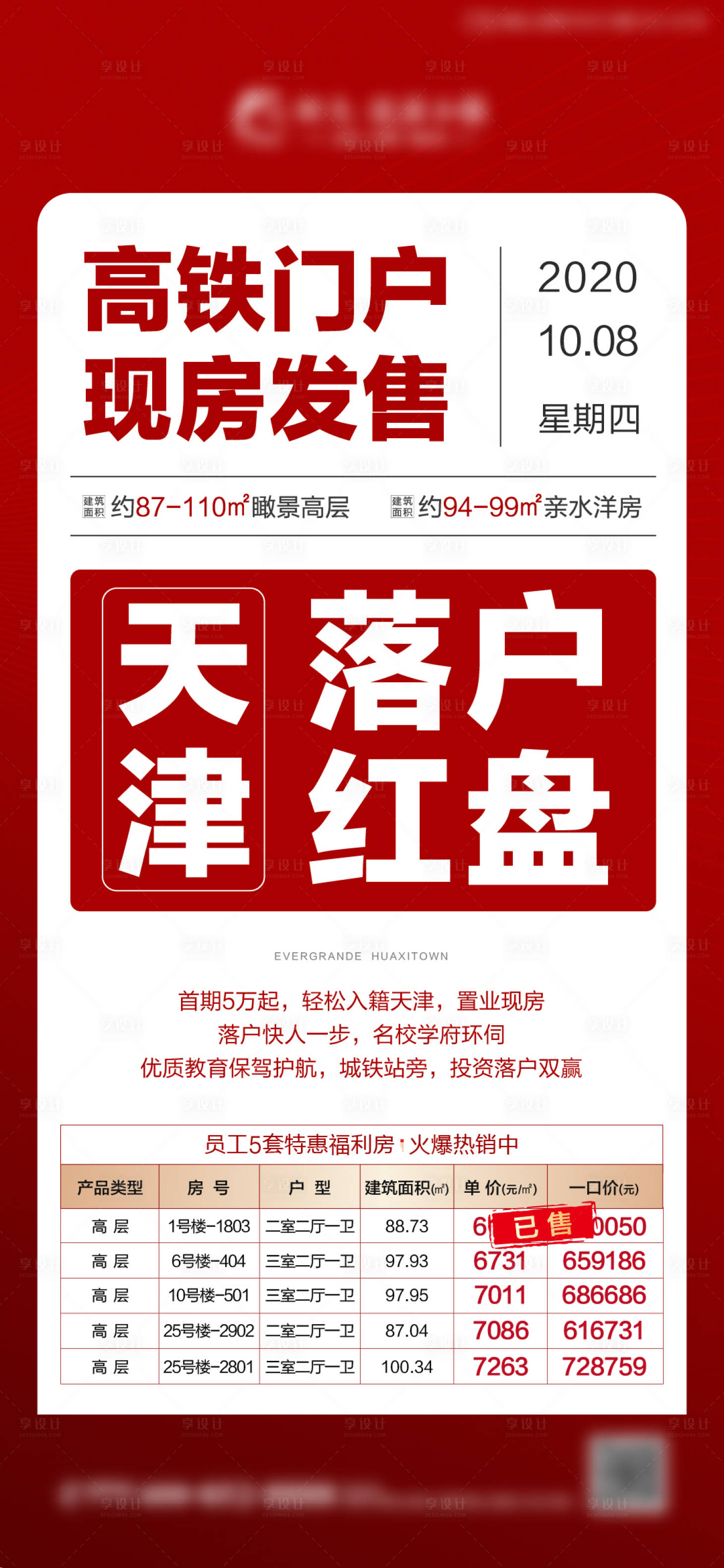 源文件下載【享設(shè)計】搜索編號：87850002280832179【地產(chǎn)大字報特惠房海報】