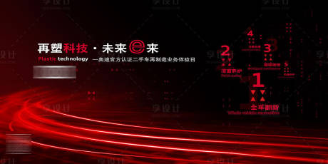 源文件下载【汽车科技感主视觉活动展板】编号：99340002216149855