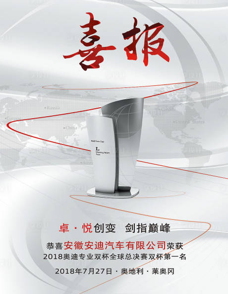 源文件下載【汽車海報(bào)冠軍喜報(bào)】編號(hào)：32060002201479907