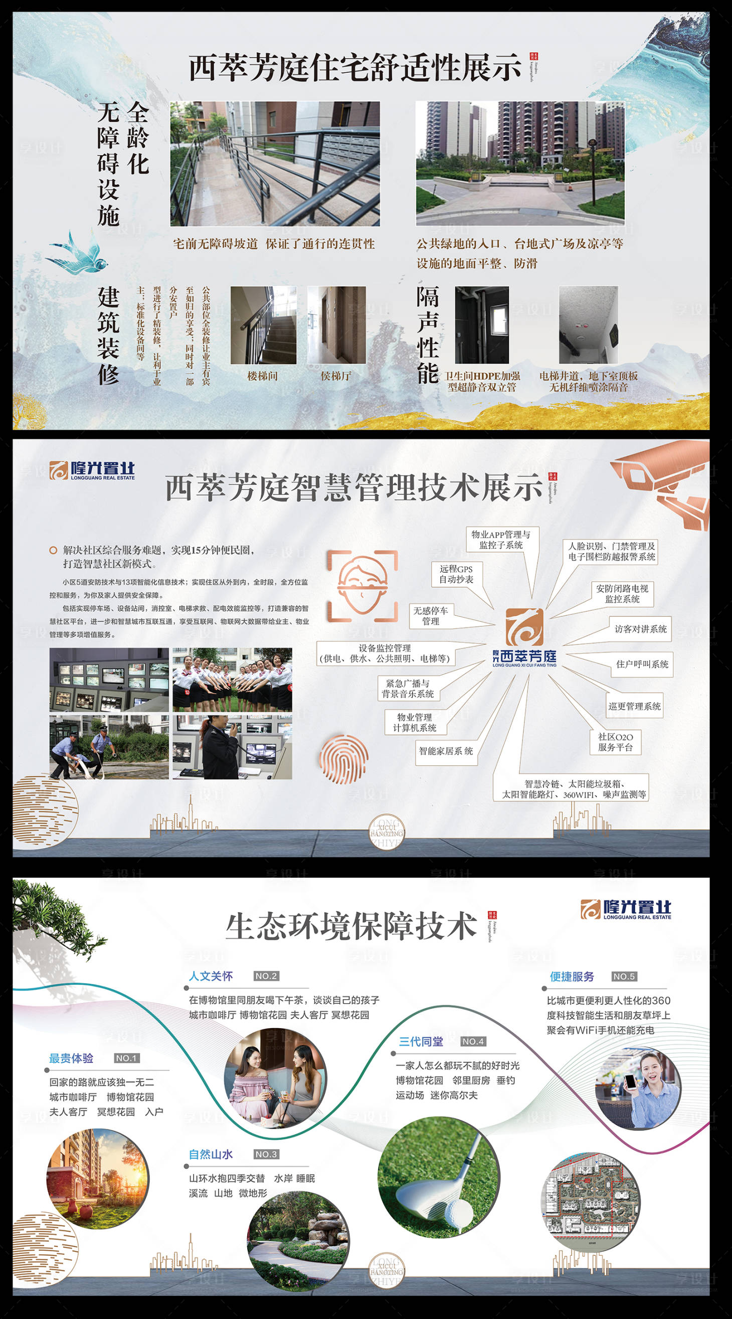 源文件下载【享设计】搜索编号：24040002221609405【地产物业价值点展板】