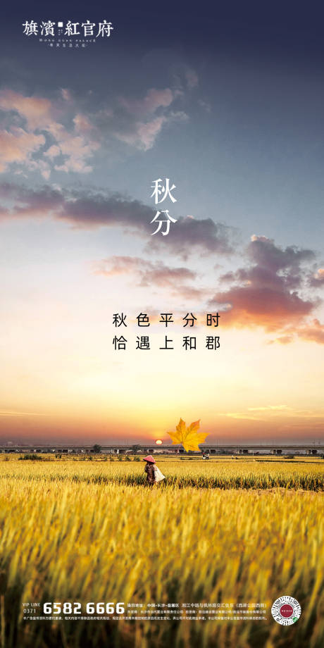 源文件下載【地產意境秋分實景海報】編號：39250002138393009