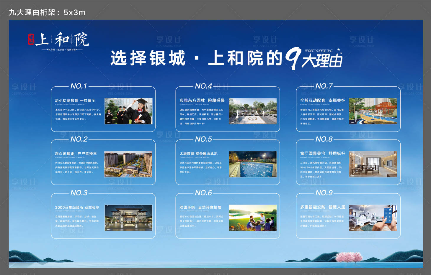 源文件下載【中式地產價值點展板】編號：28920002233491844