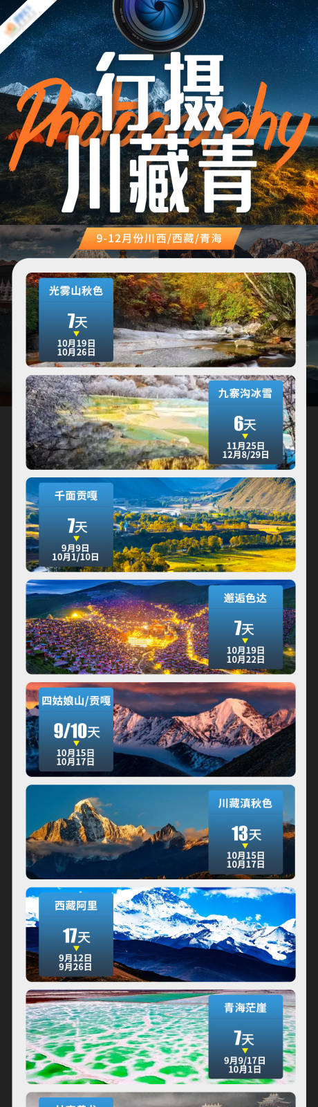 源文件下载【行摄川藏青长图旅游海报】编号：56520002218834001