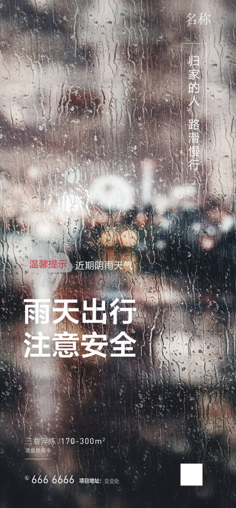源文件下载【下雨提示海报】编号：48530002033555291