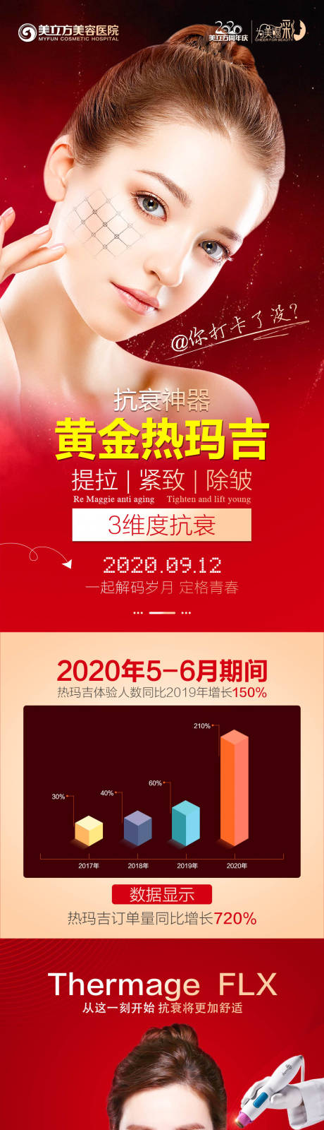 源文件下载【医美热玛吉长图人物海报】编号：20201023141026103