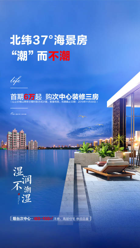 源文件下載【地產海景房價值點海報】編號：90800002351701294