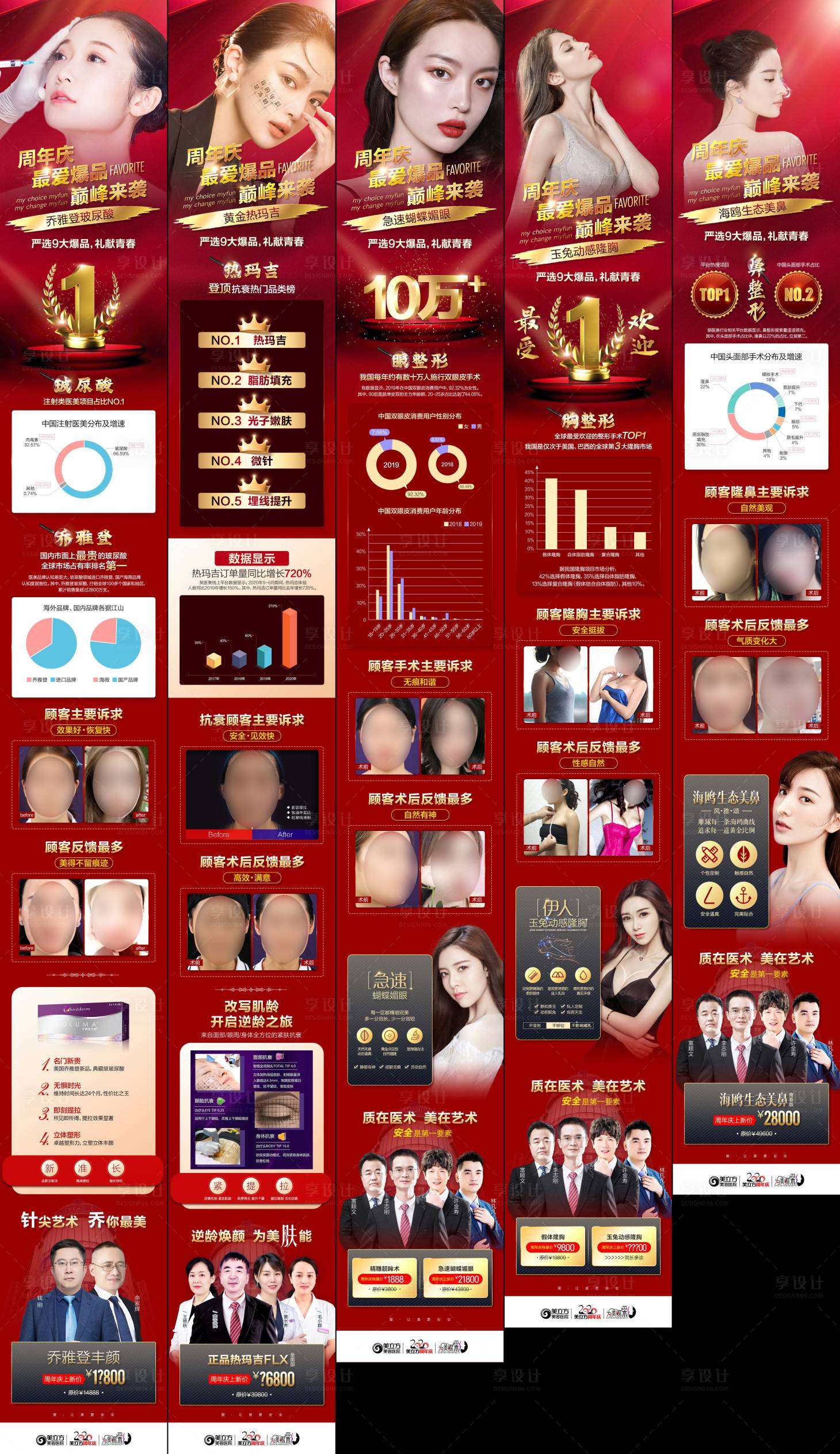 源文件下載【享設計】搜索編號：69020002358319398【醫美整形各項目數據調查】