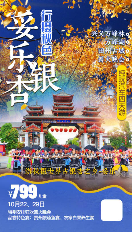 编号：20201013221730148【享设计】源文件下载-贵州妥乐银杏旅游海报
