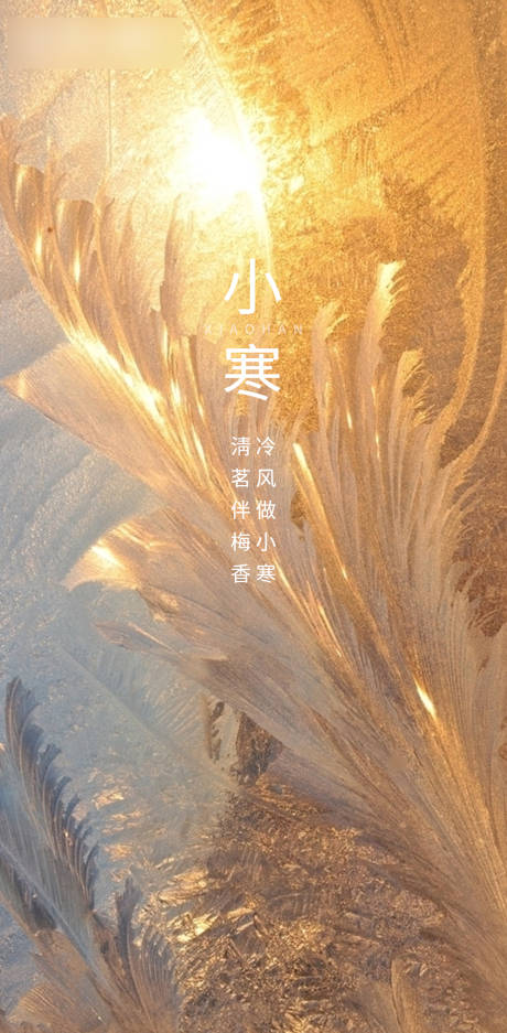源文件下载【享设计】搜索编号：16240002245001311【小寒节气海报】