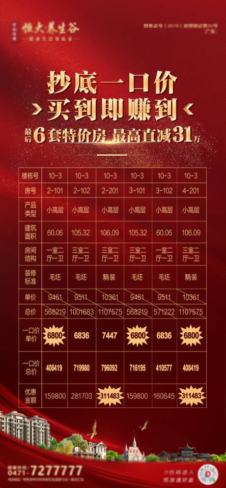 源文件下载【地产特价房海报】编号：20201024125542960