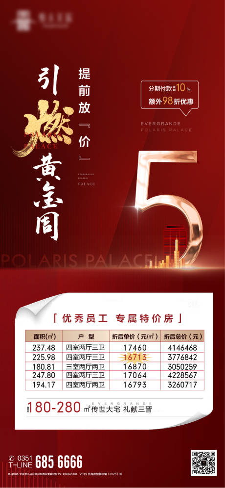 源文件下载【地产特价房红金海报】编号：20201114000310912