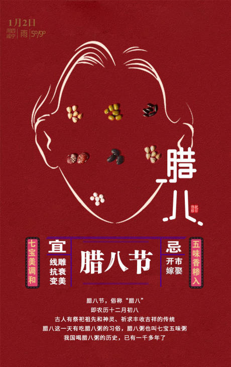 源文件下载【腊八节医美海报】编号：96630002691283683