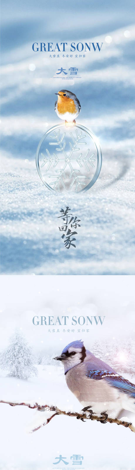 编号：20201118174827460【享设计】源文件下载-大雪节气系列海报