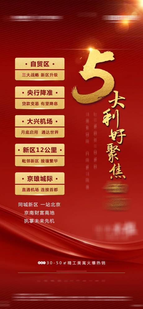 源文件下载【房地产利好政策热点海报】编号：18880002467531197