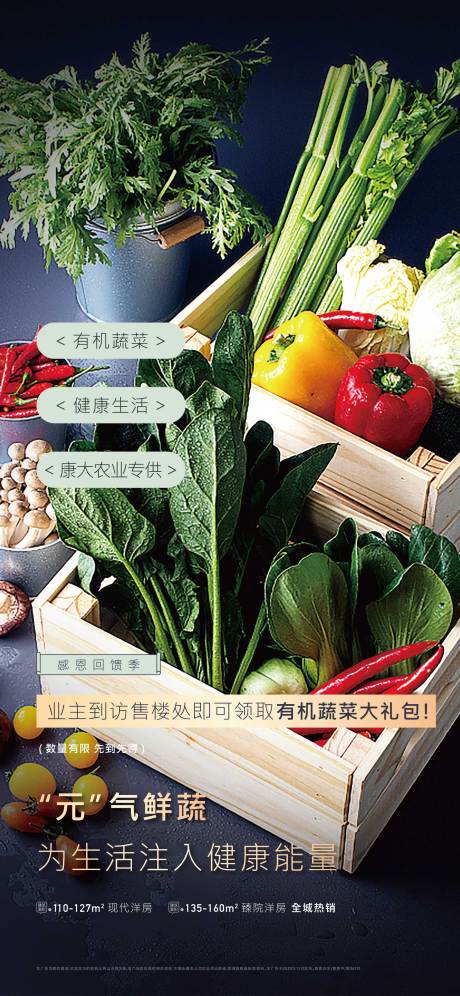 源文件下载【农业新鲜蔬菜刷屏海报】编号：39020002743009681
