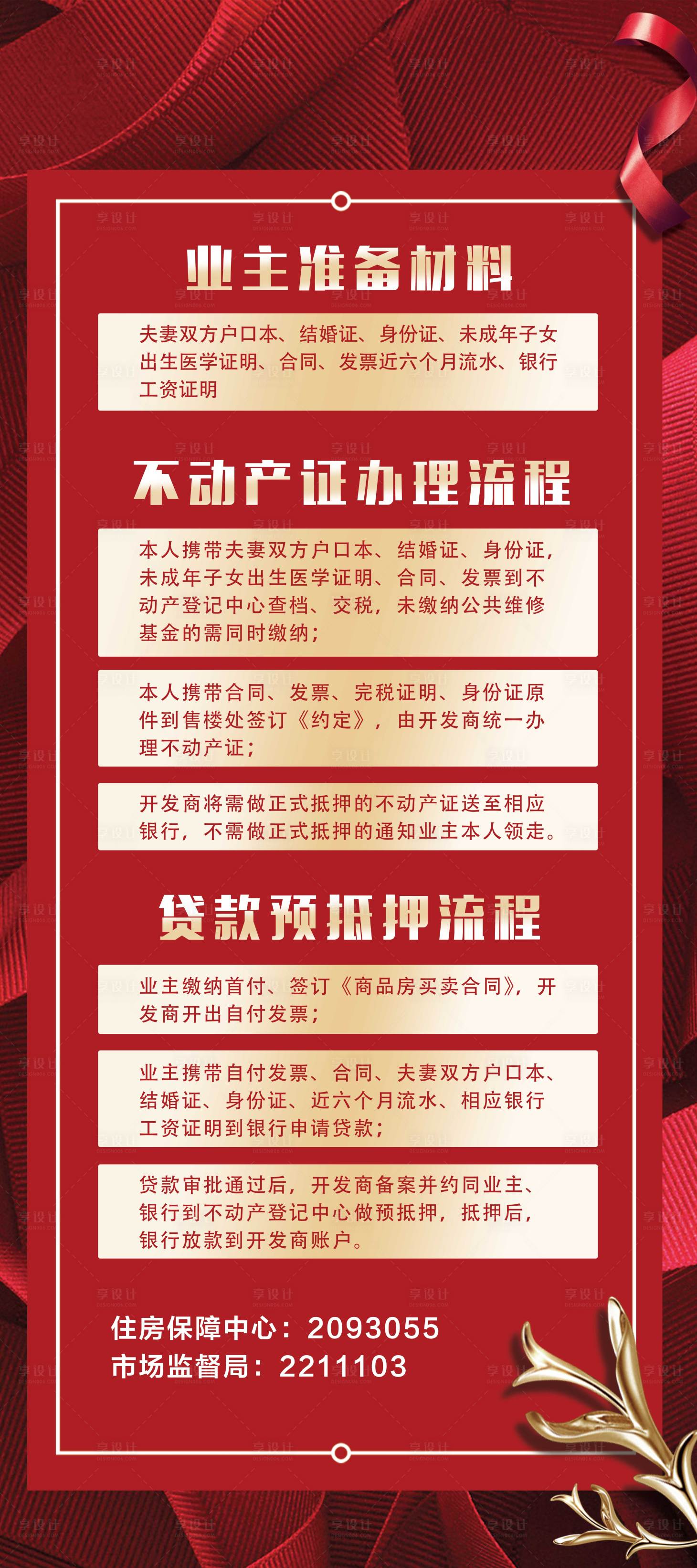 源文件下载【享设计】搜索编号：63860002522744065【地产办理流程展架】