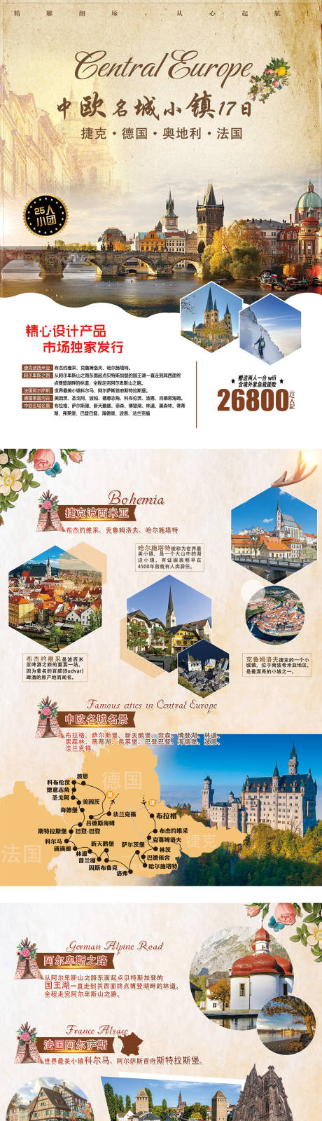 源文件下载【享设计】搜索编号：65610002499772239【中欧名城小镇DM宣传单页】