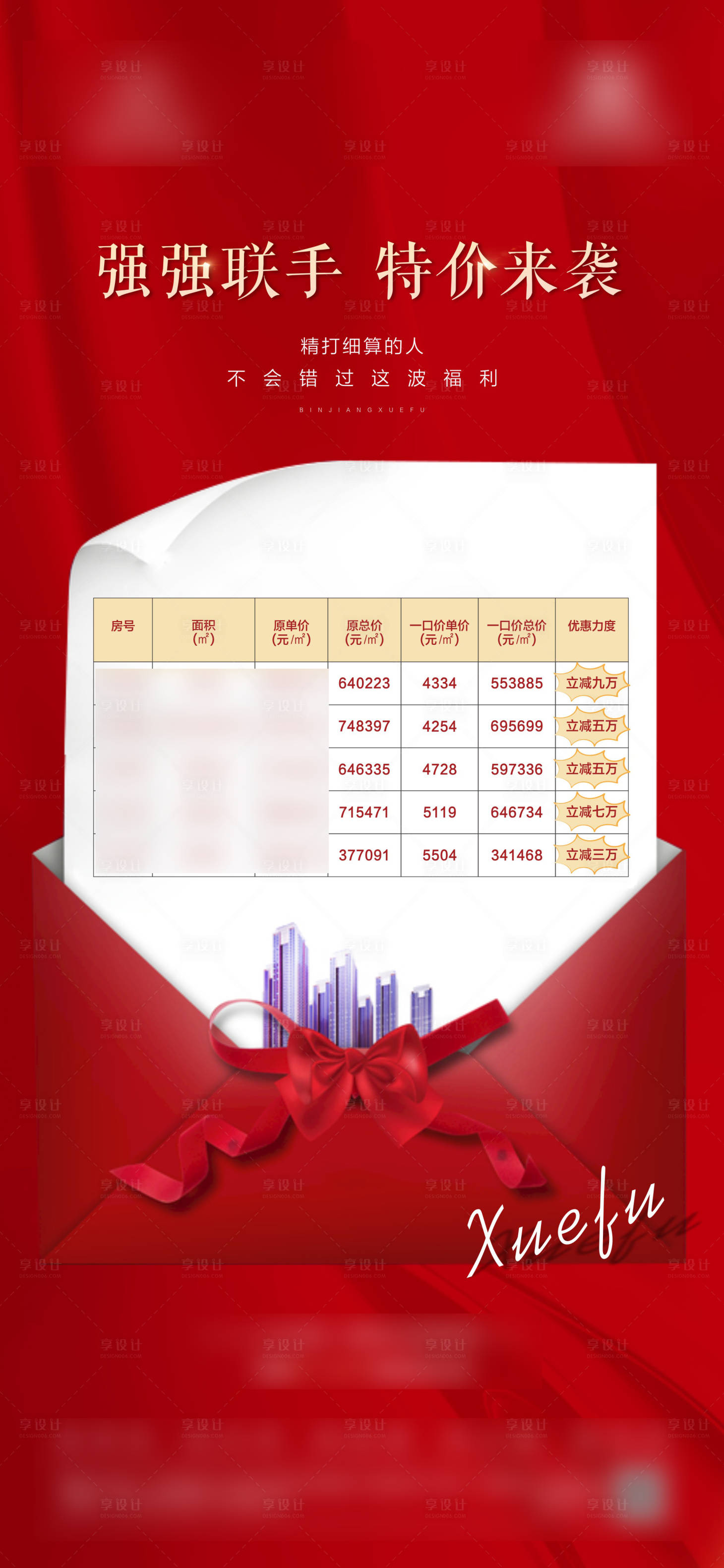 源文件下載【享設(shè)計】搜索編號：26710002696995929【地產(chǎn)特價房單海報】