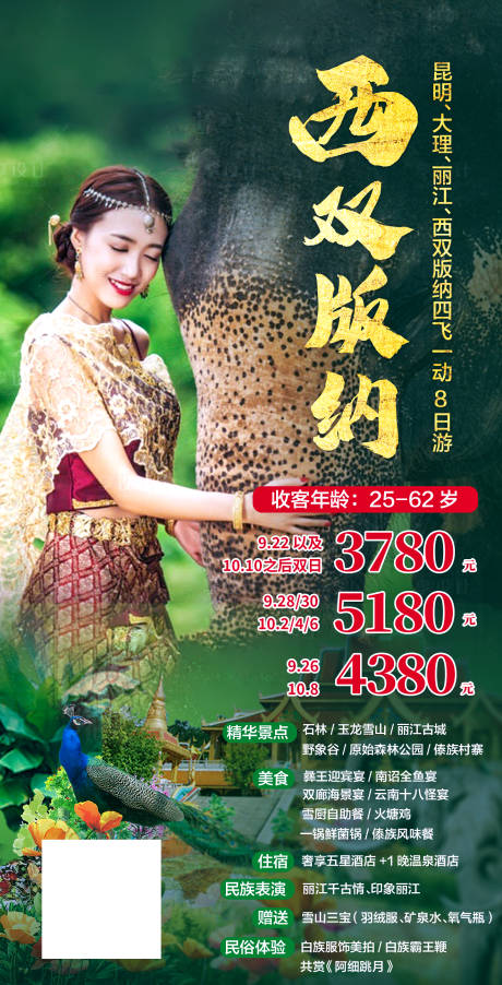 源文件下载【西双版纳旅游海报】编号：93760002547531140