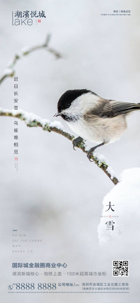 源文件下载【享设计】搜索编号：67170002713317689【 地产大雪节气海报】