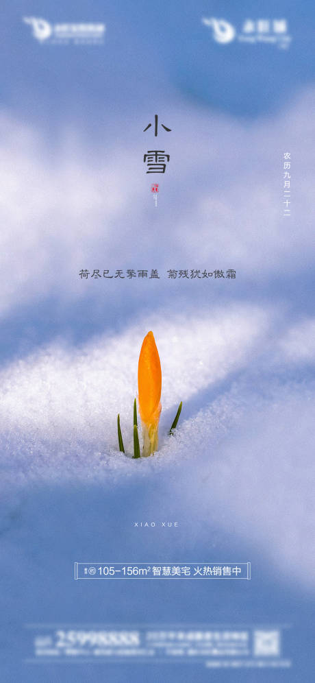 源文件下载【小雪节气海报】编号：20201120112211902