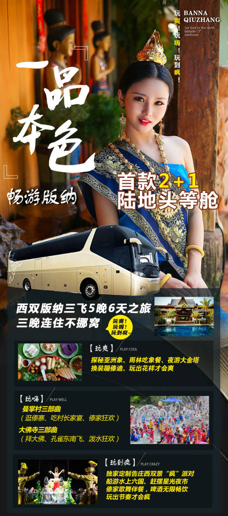 源文件下载【畅游版纳宣传海报】编号：12460002562469664