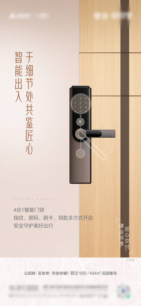 源文件下载【地产智能锁价值点海报】编号：36880002740527837