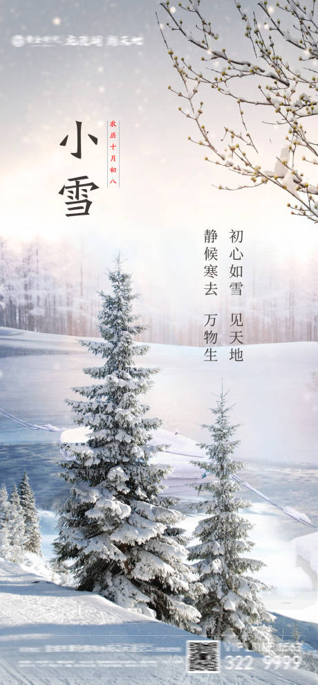 源文件下载【地产小雪海报】编号：17190002629537623