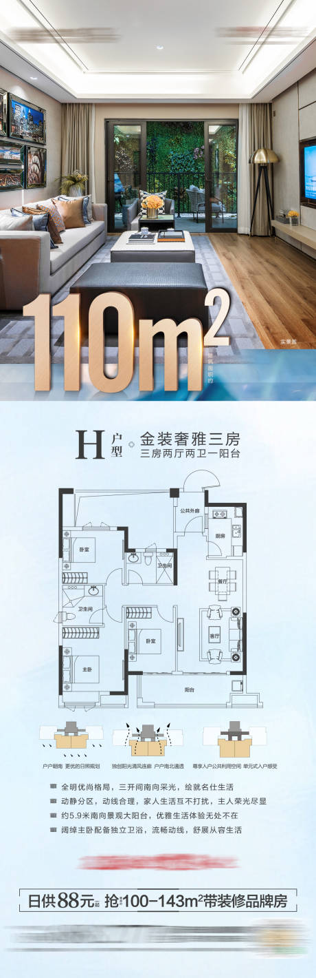 源文件下载【地产户型微单长图】编号：20201117192744685