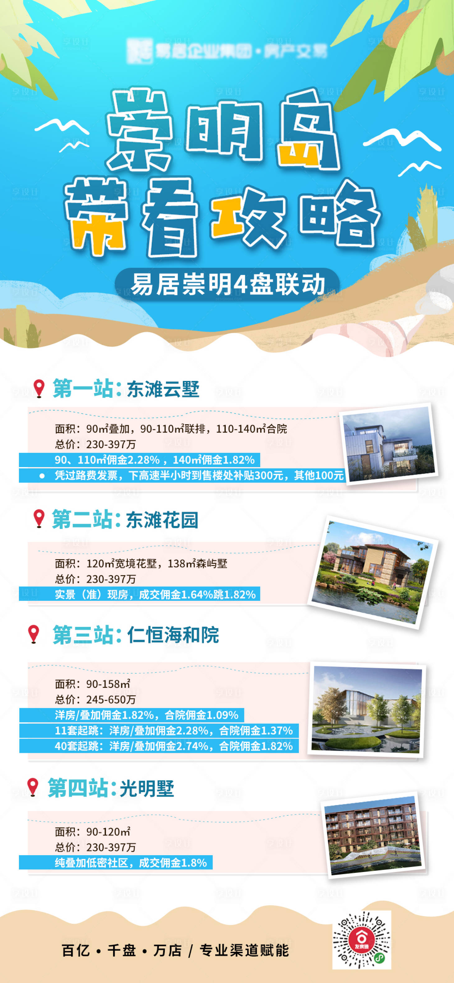 源文件下載【享設計】搜索編號：72620002666707852【地產島居風格價值點海報】