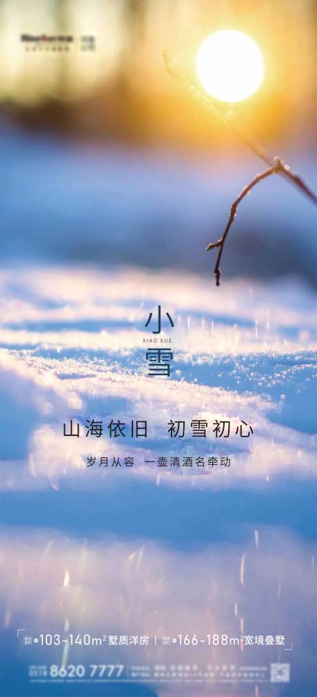 源文件下载【地产小雪创意海报】编号：20201119205129344