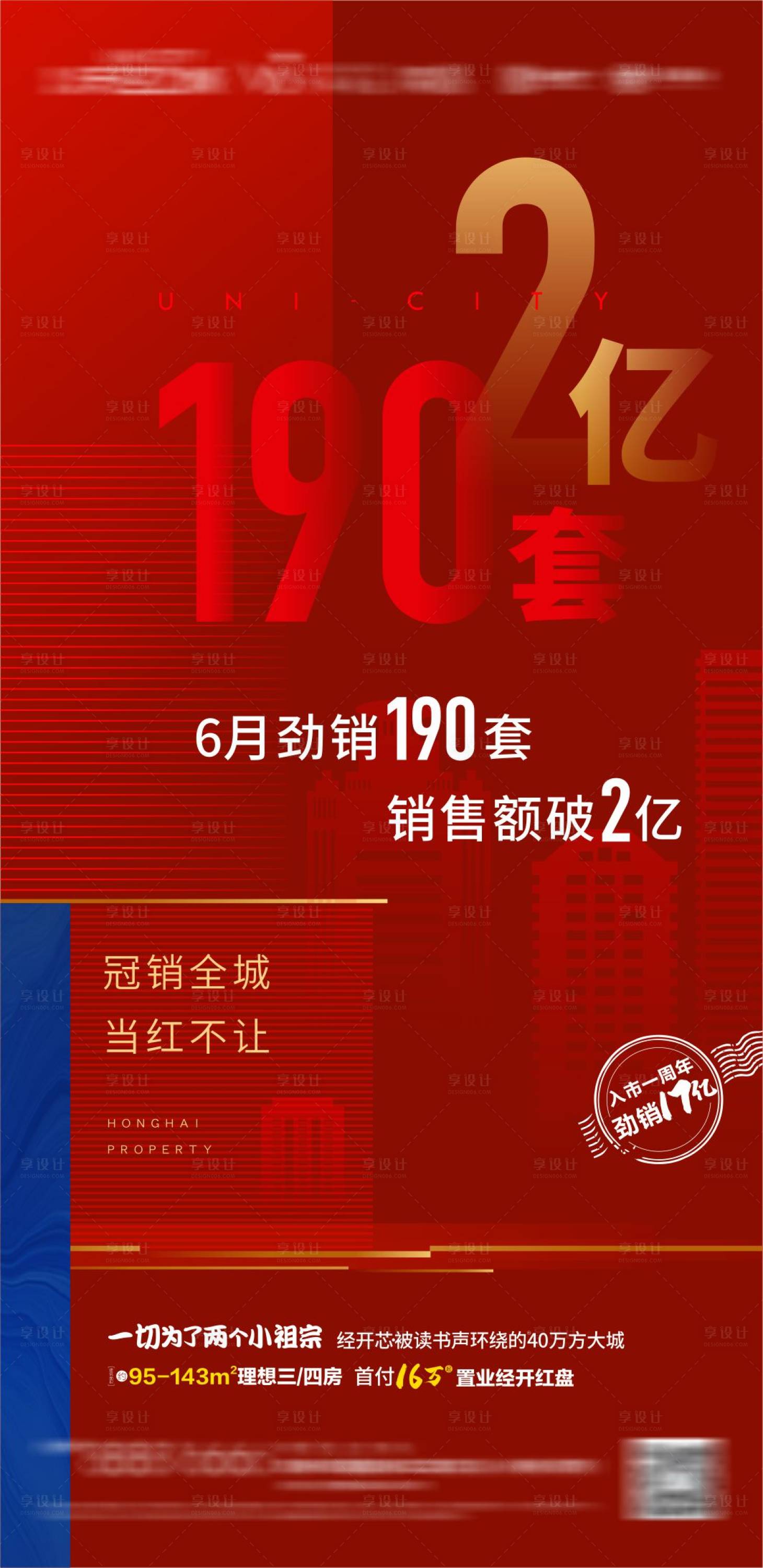 源文件下載【地產紅色熱銷刷屏海報】編號：40650002567831815