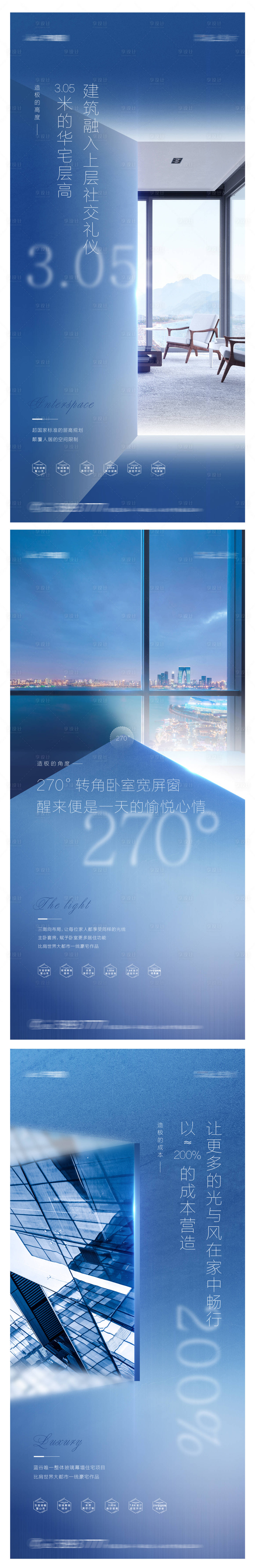 源文件下载【建筑价值点系列海报】编号：75330002625016617