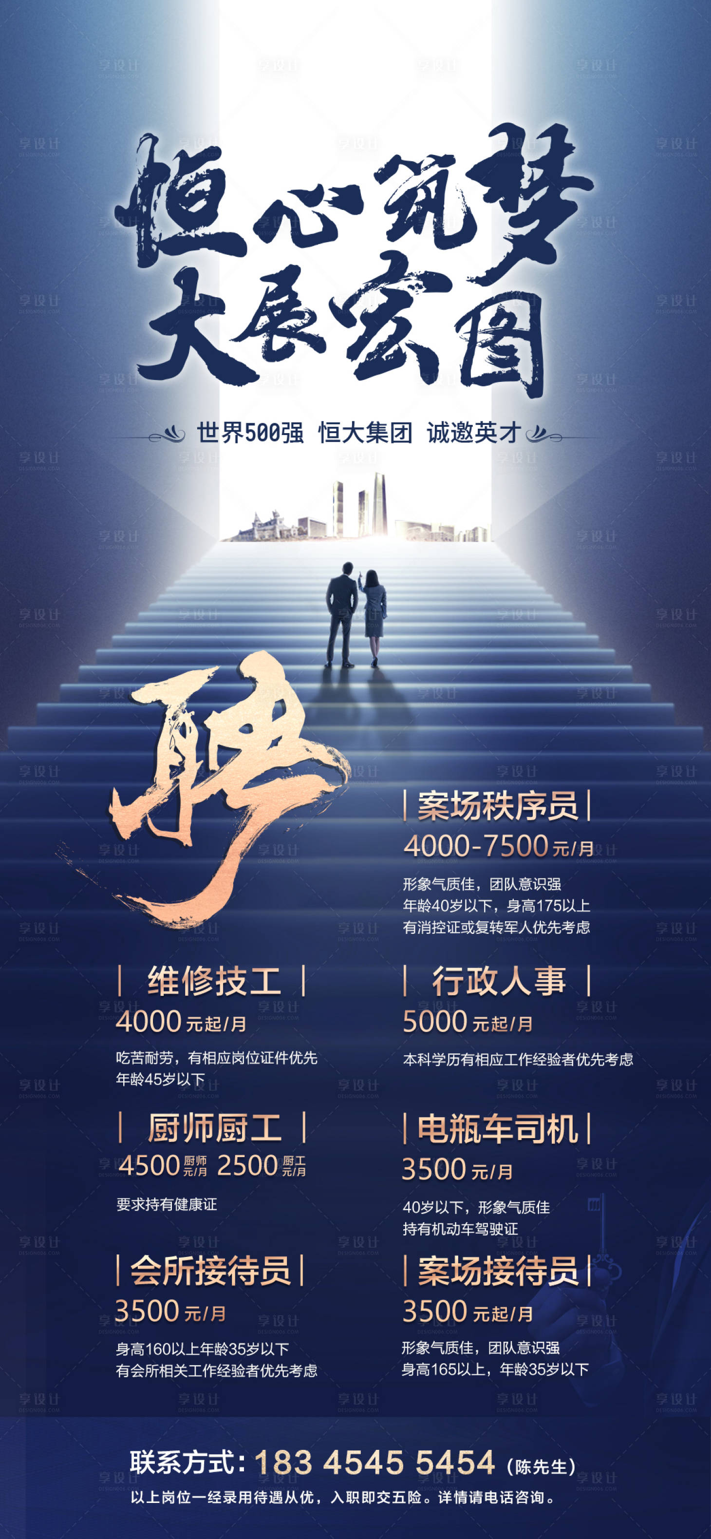 源文件下載【享設計】搜索編號：96580002555592460【物業(yè)招聘海報】
