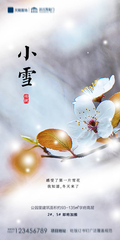 源文件下載【享設計】搜索編號：73930002541193226【地產小雪海報】