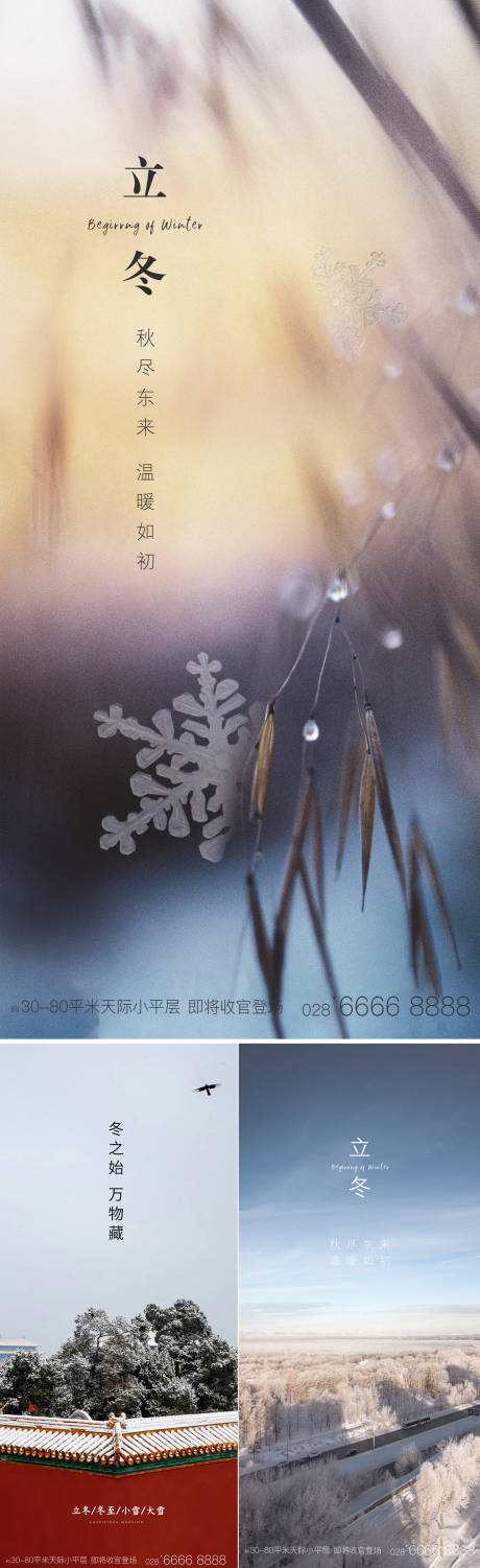 源文件下載【享設(shè)計】搜索編號：49390002487712942【立冬節(jié)氣系列海報】